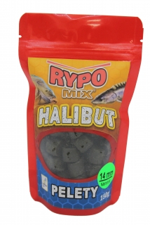 Halibut pelety chytacie Black 14mm - aromatizované 150g 